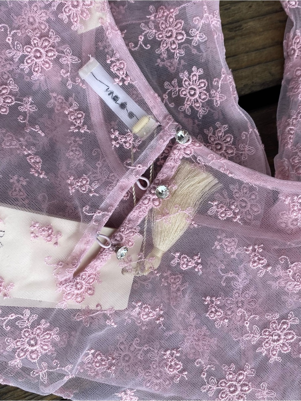 Doen adalise dress pink sheer lace - Picture 4 of 14